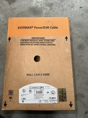 Systimax 106871809-1061C PowerSUM Cat 5e U/UTP Cable, Non-Plenum, Blue. 1000ft - Image 1 of 4