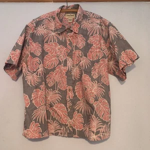Gebrauchtes Cooke Street Honolulu HI Farn Vintage Hawaii Aloha Hemd rot grau 2XL - Bild 1 von 4