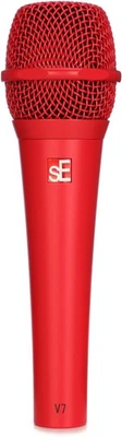 sE Electronics V7 Red Dynamic Supercardioid Handheld Vocal Microphone - Image 1 of 4