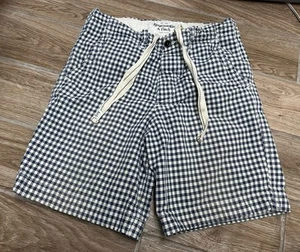 VTG Y2K Abercrombie Fitch Men’s Plaid Checkered Button Fly Shorts Size 31 - Picture 1 of 7