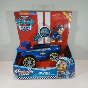 PAW Patrol Ready Race Car Rescue Chase’s Race & Go Deluxe Toy Vehicle w/ Sounds - Imagen 1 de 7