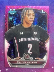 2022-23 Ashlyn Watkins Bowman Chrome #73 Fuchsia Mini-Diamond Gamecocks - Bild 1 von 2