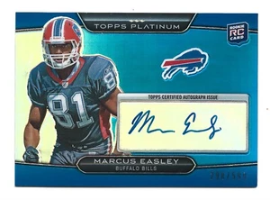 Marcus Easley AUTOGRAFO RC blu rifrattore Buffalo Bills 2010 Topps Platinum AUTO - Foto 1 di 2