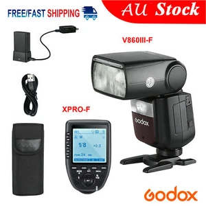 Godox V860III-F 2.4G TTL HSS 1/8000s Camera Flash Speedlite+Xpro-F For Fuji AU - Picture 1 of 12