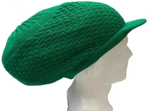 XL Dreadlocks Rasta Hat Rastafari Tam Cap Long Crown Cap Green Dread Locks  - Picture 1 of 3