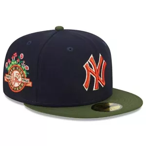 Cappello aderente New York Yankees New Era 59FIFTY - Cappello da uomo blu navy MLB - Foto 1 di 9