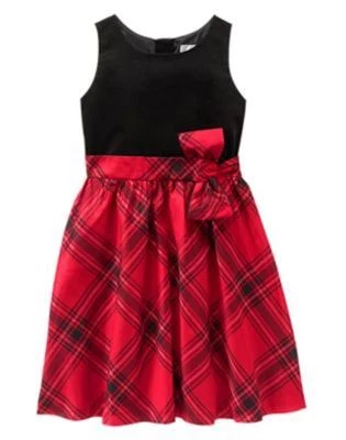 NWT Gymboree ROYAL RED Plaid Dress 4,5,6 Christmas Girls - Image 1 of 2
