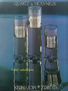 REKLAME MOLYNEUX QUARTZ EAU DE PARFUM VON 1980 AD PUB - Bild 1 von 1