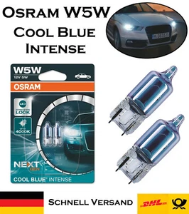 2 lampade di ricambio Osram Cool Blue Intense W5W 12V T10 2825CBN-02B Next Gen bianca - Foto 1 di 5