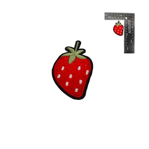 Parche Fresa Fruta Strawberry Termoadhesivo Ropa Plancha Bordado Patch fruit iro - Picture 1 of 1