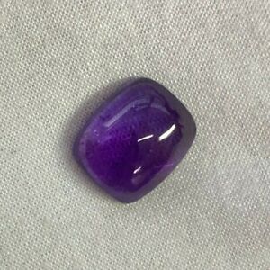 10.5X13MM NATURAL AFRICAN  AMETHYST CUSHION CABS 5.88 CTS 1 STONE 
