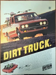 1979 Datsun Long Bed Dirt Truck Print AD Baja - Picture 1 of 1