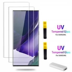 UV Liquid Full Glass Screen Protector For Samsung S25 Ultra S24 Plus/S23/S22/S21 - Picture 1 of 12