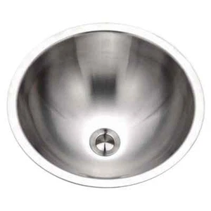 Houzer Opus 16" Stainless Undermount Round Bathroom Sink - Model CR-1620-1 - Picture 1 of 4