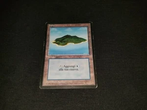 MTG 1x Revised basic land MP Italian FBB Island (Blue) - ships w/ tracking - Picture 1 of 2