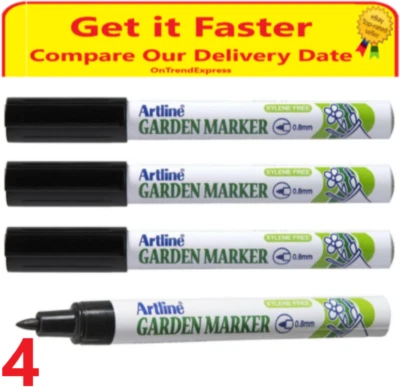 4 x BLACK Artline Garden Marker 0.8mm Bullet EK-780 - image 1 of 4