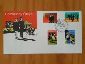 Australian Stamps First Day Cover 11 Aug 1980 Community Welfare FREEPOST IN AUST - Imagen 1 de 1