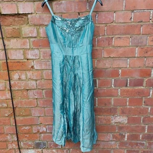 MONSOON duck egg blue 1920S themed Mia sequined dress, SIZE uk 8 New With Tags - Picture 1 of 8