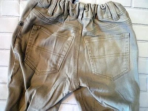 Faded Glory Straight Leg 10 KHAKI Jeans Pants Elastic Waist Unisex Boys Girls - Picture 1 of 3