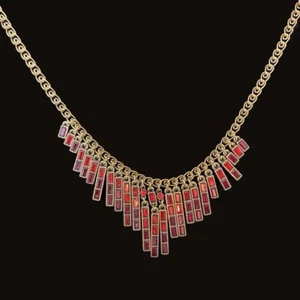 Michal Negrin Stylish Stringing Red Necklace - Picture 1 of 1