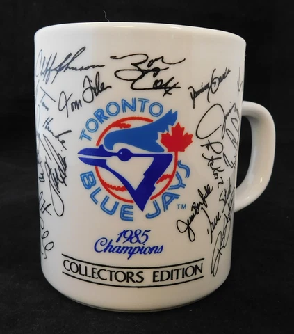 Toronto Blue Jays 1985 Champions Coffee Mug Autograph Collectors Edition Cover