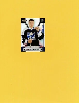 2002-03 Pacific Exclusive #200 Alexander Svitov Autographed Rookie Card! Tampa - Image 1 of 2