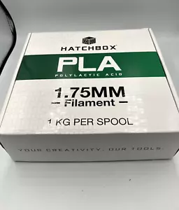 HATCHBOX PLA 1.75 mm 3D Printer Filament True YELLOW 1kg NEW In Box Sealed Spool - Picture 1 of 5