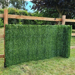 Artificial Hedge Conifer Garden Fence Privacy Screening Balcony Wall Cover Event - Picture 1 of 6