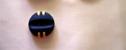 4 RICH NAVY ROUND 5/8″ BUTTONS WITH UNDERSTATED GOLD ACCENT