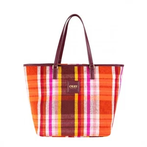 Oilily Sia Shopper Check Bach Chocolate - Picture 1 of 4