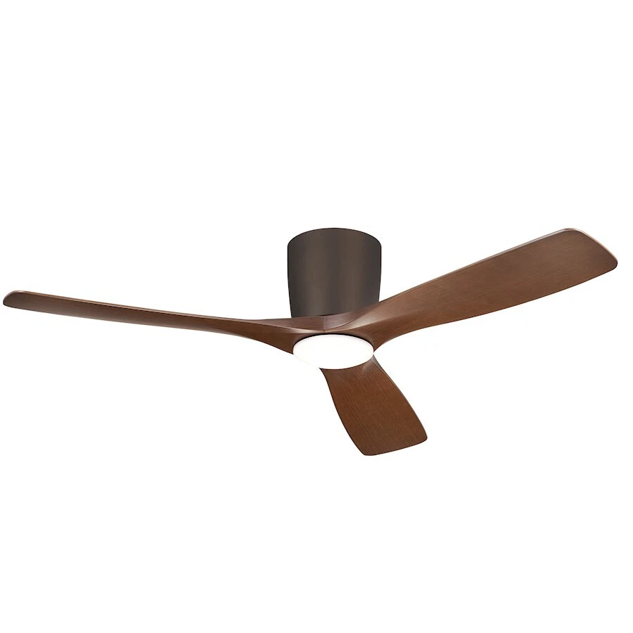 Kichler Volos Ceiling Fan, Bronze/Frosted White Polycarbonate Lens - 300154SNB - Image 1 of 1