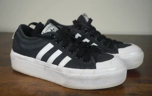 Adidas Nizza Platform nere sneakers casual FV5321 da donna taglia US 6,5 - Foto 1 di 8