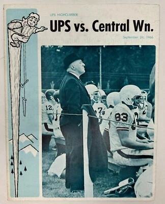 1966 Puget Sound Loggers vs Central Washington Wildcats Football Game Program - Image 1 of 3