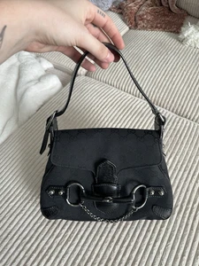 Black Vintage Gucci Horse-bit Chain Purse - Picture 1 of 8