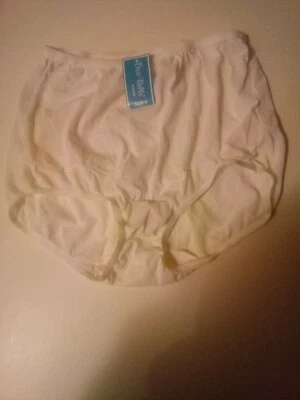 Luxurious Vintage White 100% Nylon Panties Size 6 By Dixie Belle Lingerie in USA - Image 1 of 4