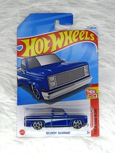 Hot Wheels 83 CHEVY SILVERADO Series HW THEN AND NOW Blue FREE SHIPPING - Picture 1 of 6
