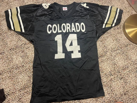 Made In USA Wilson Colorado Buffaloes Koy Detmer #14 Football Jersey Sz M rare Cover