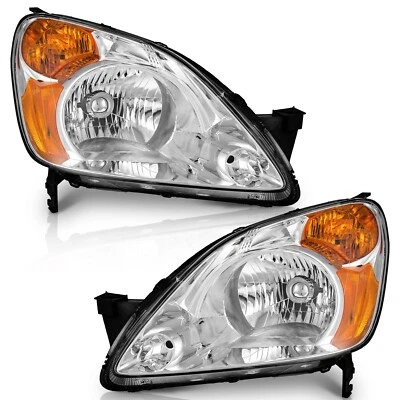 Pair Headlights Assembly For 2002-2004 Honda CR-V CRV Sport Utility 4-Door Foto 1 de 4