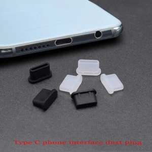 Silicone Mobile Phone Anti Dust Plug Charging Type-C Dust Plug USB Power Port Ca - Picture 1 of 9