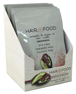 2 x Hair Food Smoothing Avocado & Argan Oil Hair Mask 50ml - Suitable for Vegans - Picture 1 of 4