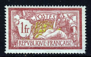 FRANCIA 1923 1 Fr. MERSON Overpt CONGRES PHILATELIQUE DE BORDEAUX 1923 SG 400e MNH - Foto 1 di 2