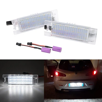 White LED License Number Plate Light For Alfa Romeo 147 156 159 166 Brera Spider - image 1 of 4