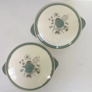 Vintage 1950s/ Serving Dishes Midwinter Mayfield 2 x Lidded Veg Tureens Bowls - Picture 1 of 7