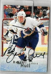 AUTÓGRAFO BRETT HULL 1998 UDC BE A PLAYER CERTIFICADO BV $60,00 IMPRESIÓN CORTA - Imagen 1 de 1