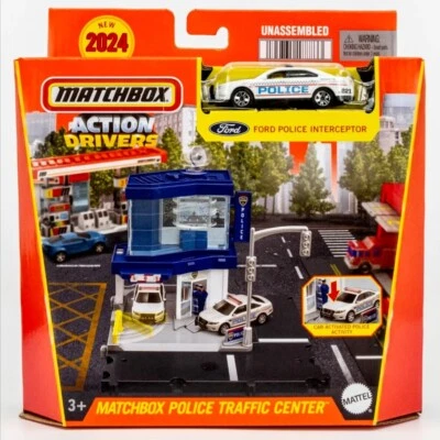 2024 Matchbox Action Drivers Police Traffic Center™ w/ Ford Police, Free Shippin - Image 1 of 2