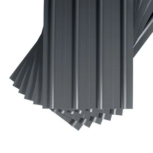SMART Cover Set H12, 12x Trapez-Abdeckblech 125x45cm 6,75m² inkl Schrauben Grau - Bild 1 von 8