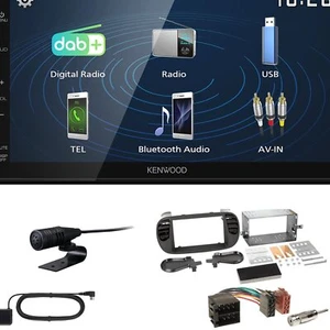 Kenwood DMX129DAB   Autoradio für Fiat 500 ab 2007 schwarz - Bild 1 von 5