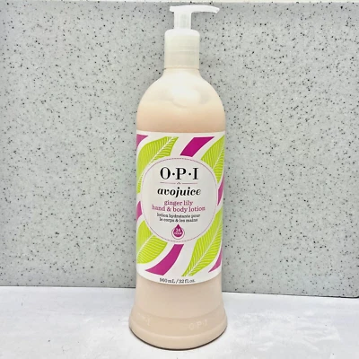 OPI avojuice - Lirio de jengibre - Loción para manos/cuerpo - 32 fl oz. / 960 ml Foto 1 de 2