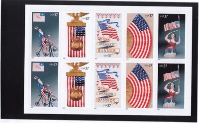 Scott #3780b Old Glory Sheet of 10 Stamps - MNH Backing #1 - Image 1 of 2