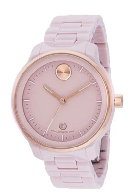 RELOJ MUJER MOVADO BOLD 3600935 VERSO ORO ROSA DETALLES CERÁMICA ROSA Foto 1 de 4